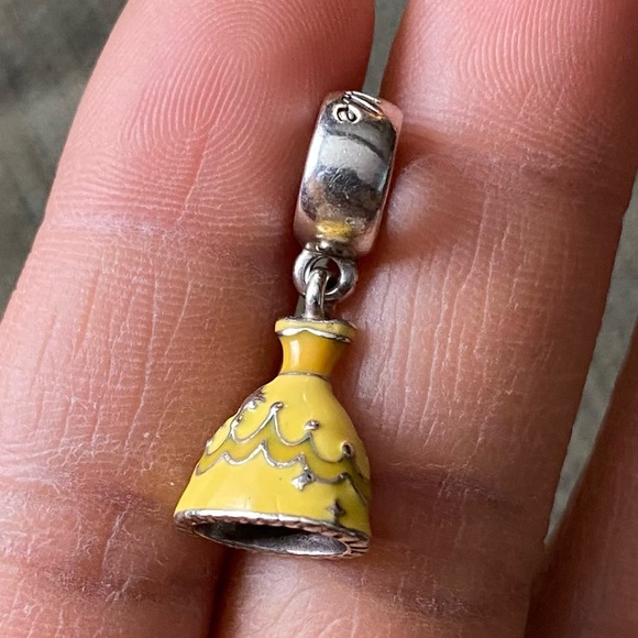 Retired Pandora Disney Beauty and the Beast Belle's
Dress Dangle Charm EUC - Picture 2 of 9